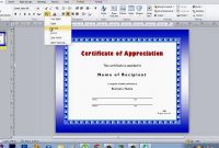 How To Make Certificate Using Microsoft Publisher  Youtube inside Word 2013 Certificate Template