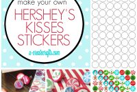 How To Make Hershey Kisses Stickers with Free Hershey Kisses Labels Template