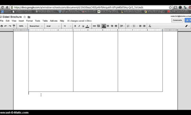 How To Make  Sided Brochure With Google Docs  Youtube pertaining to 6 Sided Brochure Template