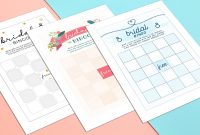 How To Play Bridal Shower Bingo With Printables  Shutterfly with Blank Bridal Shower Bingo Template