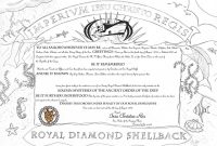How To Turn Slimy Polliwogs Into Trusty Shellbacks  Jay On A Boat throughout Crossing The Line Certificate Template