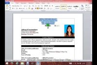 How To Write A Cv In Word  Cv Template Collection   Free throughout How To Create A Cv Template In Word
