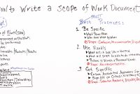 How To Write A Scope Of Work  Projectmanager within Scope Of Work Agreement Template