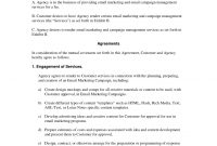 How To Write Your Own Email Marketing And Campaign Agreement  Work within Business Management Contract Template