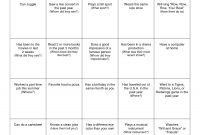 Human Bingo Scavenger Hunt Template  Classroom  Human Bingo Bingo for Blank Bingo Card Template Microsoft Word