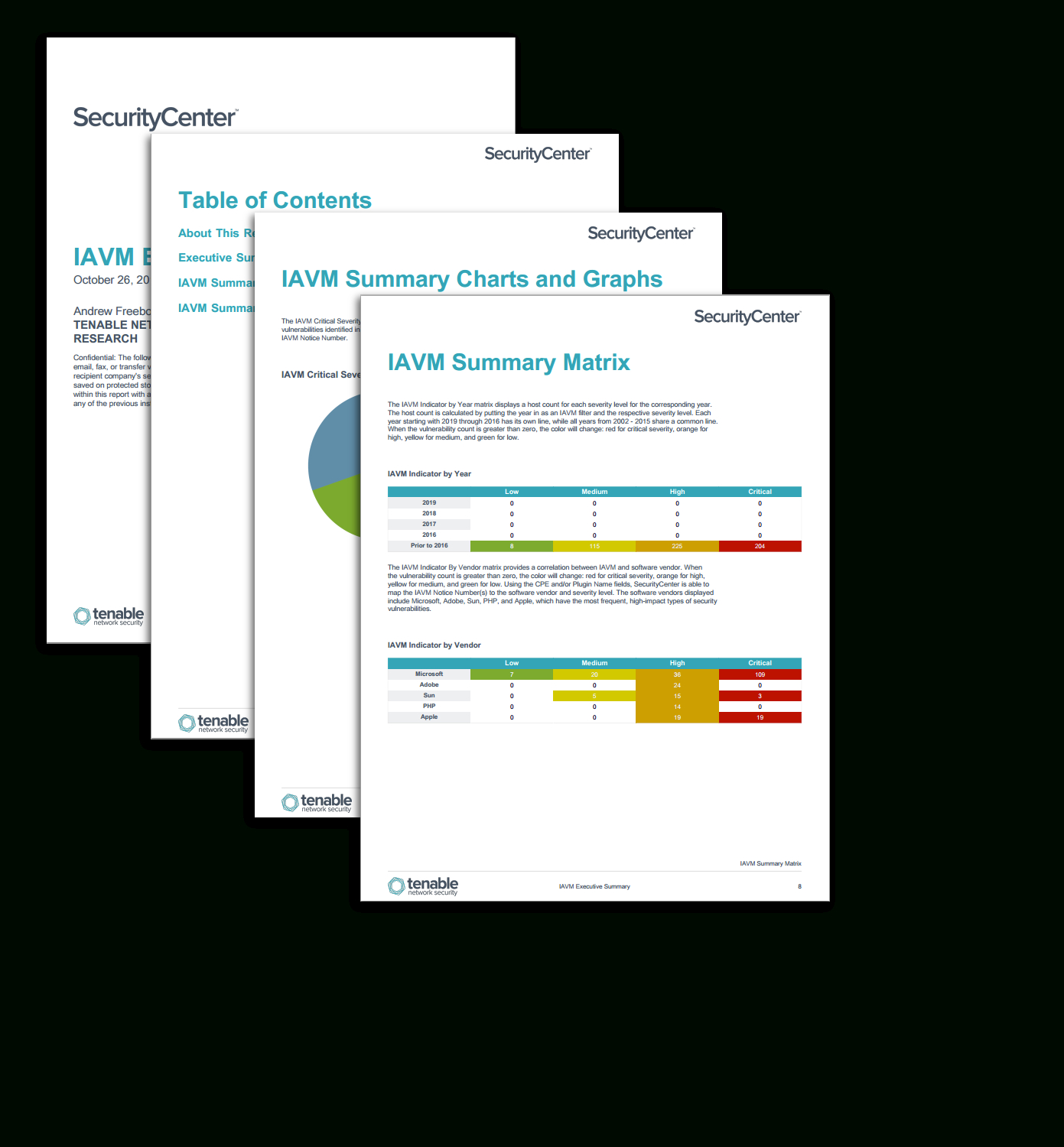 Iavm Executive Summary Report  Sc Report Template  Tenable® within Template For Summary Report