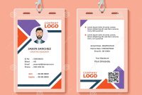 Id Card Template Stock Vector Illustration Of Backstage with Personal Identification Card Template