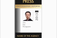 Id Template Free Beautiful Vertical Employee Id Card  Best Of Template throughout Photographer Id Card Template