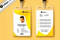Identification Card Template  Letter Adress inside Sample Of Id Card Template