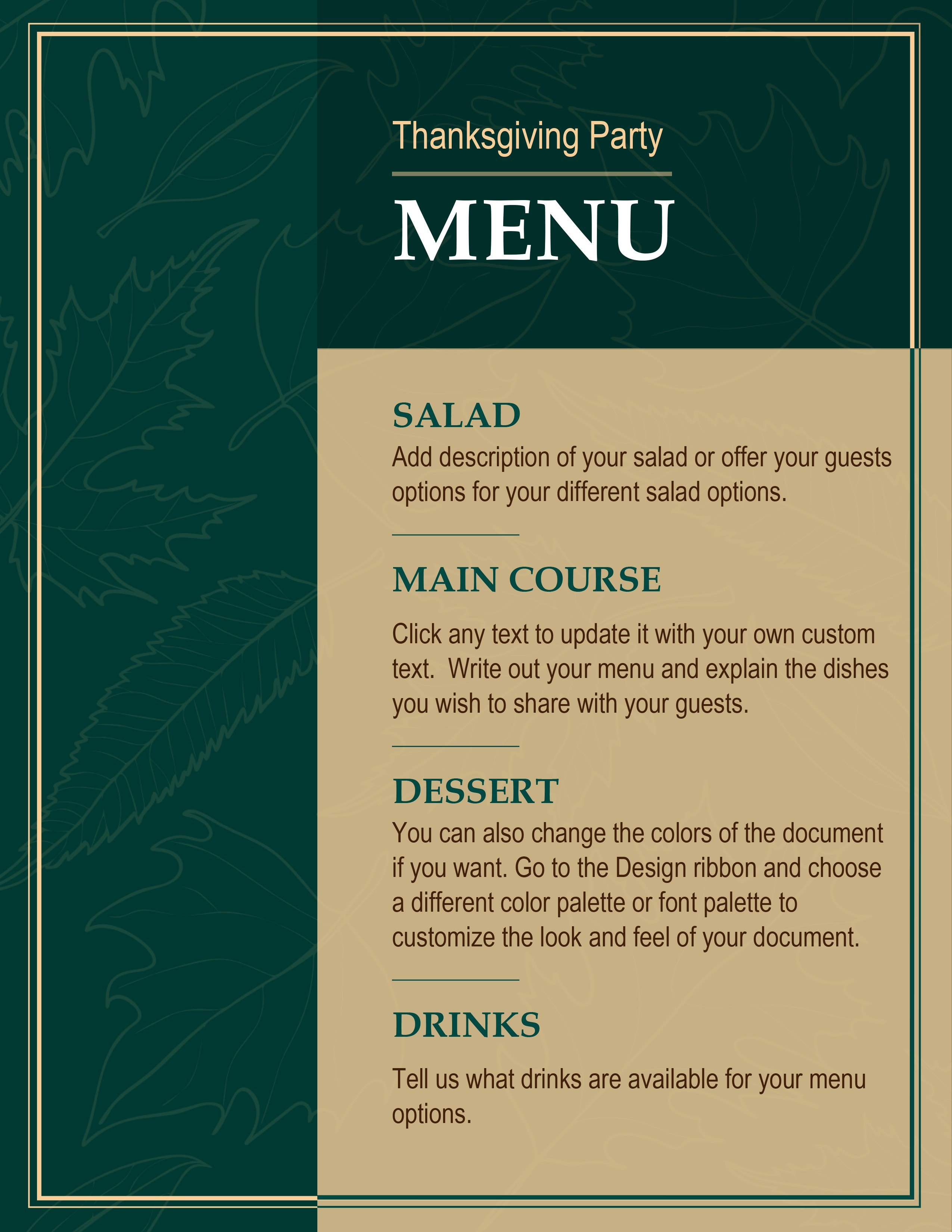 Image Template Ideas To Go Excellent Menu Tri Fold Free Download within To Go Menu Template