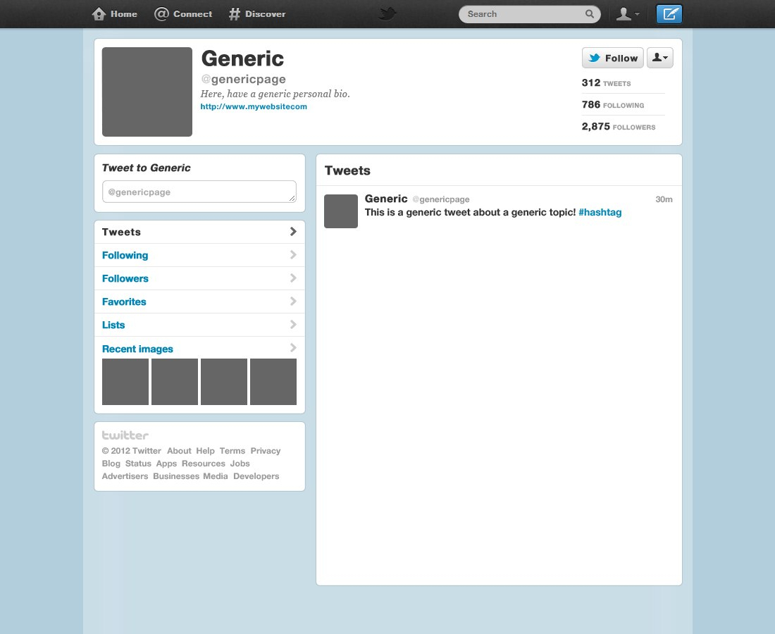 Images Of  Blank Twitter Post Template  Vanscapital in Blank Twitter Profile Template