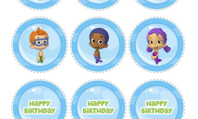 Images Of Bubble Guppies Banner Template  Netpei regarding Bubble Guppies Birthday Banner Template