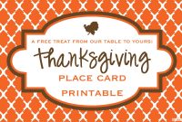 Images Of Turkey Place Card Printable Template  Bfegy throughout Thanksgiving Place Card Templates