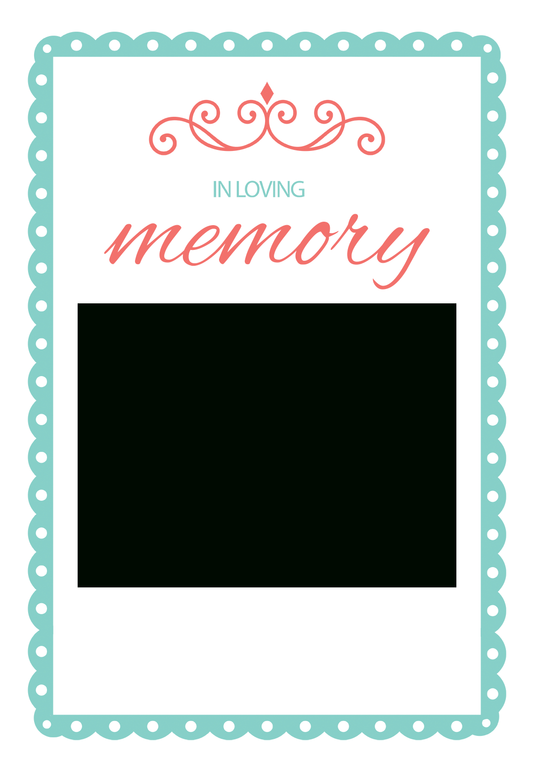 In Loving Memory  Free Memorial Card Template  Greetings Island pertaining to In Memory Cards Templates