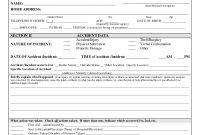 Incident Report Form Template Doc  Sansurabionetassociats pertaining to Customer Incident Report Form Template
