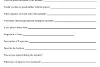 Incident Report Form Template  Editable Forms intended for Incident Report Form Template Word