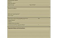 Incident Report Template within Insurance Incident Report Template