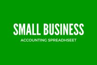 Income And Expenditure Template For Small Business  Excel in Accounting Spreadsheet Templates For Small Business