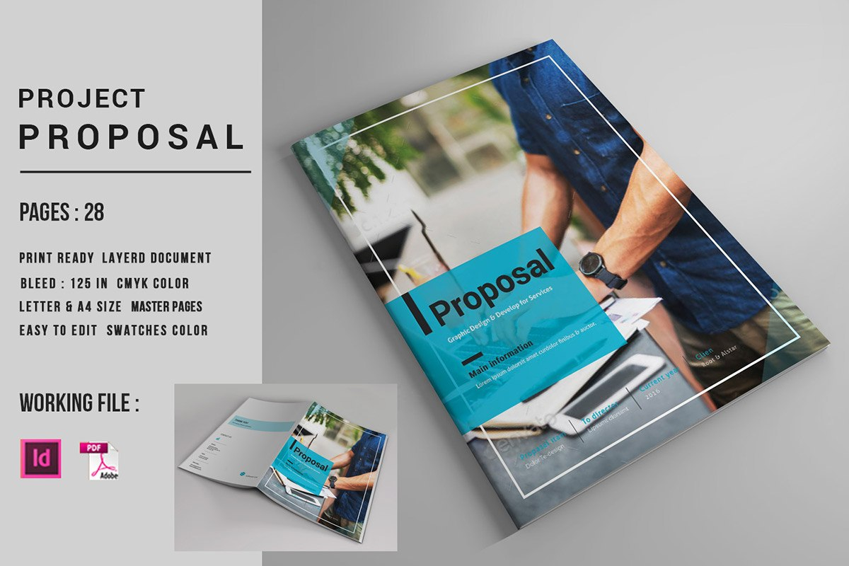 Indesign Business Proposal Template On Behance with Business Proposal Template Indesign