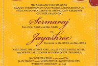 Indian Wedding Invitation Templates Template Ideas Singular intended for Indian Wedding Cards Design Templates
