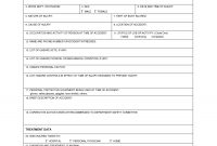 Industrial Accident Report Form Template  Supervisor's Accident with Injury Report Form Template