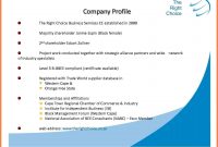 Information Technology Company Profile Sample  Company Letterhead inside Free Business Profile Template Word