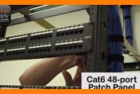 Installing Cable And Terminating A Patch Panel Part  Of   Youtube intended for Adc Video Patch Panel Label Template