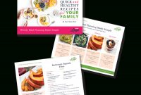Instant Downloadphotoshop Template For A Freebie  Meal Planning And inside Recipe Card Design Template
