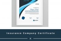 Insurance Company Certificate Template within Certificate Of Insurance Template