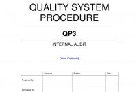 Internalauditprocedureexampleiso  Checklist  Issuu throughout Iso 9001 Internal Audit Report Template