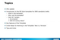 Introduction To The Ms Word Template For Ieee Standards Drafts  Ppt with Ieee Template Word 2007
