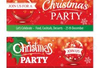 Invitation Merry Christmas Banner And Card Design Templateglass in Merry Christmas Banner Template