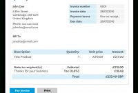 Invoice Templates  Invoice Generator  Paypal Uk with regard to Business Invoice Template Uk