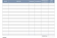 Invoice Tracking Template within Invoice Register Template