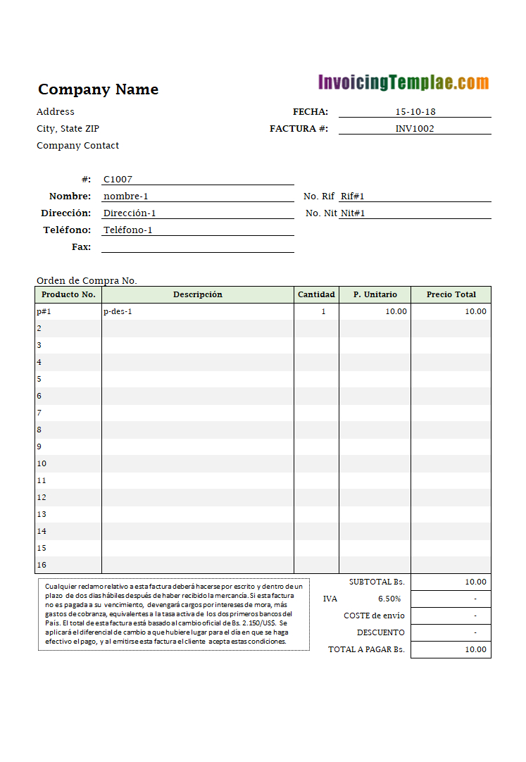 Invoicing Template In Euros inside European Invoice Template