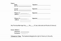 Islamic Marriage Contract Template  Template Modern Design throughout Islamic Divorce Agreement Template