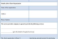 It Service Level Agreement Example  Service Level Agreement throughout Standard Sla Agreement Template