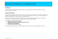 It Service Level Agreement  Templates At Allbusinesstemplates for Information Technology Service Level Agreement Template