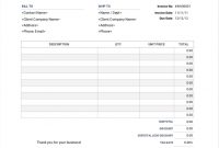 Itemized Bill  Free Download From Invoice Simple intended for Itemized Invoice Template
