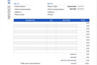 Itemized Bill  Free Download From Invoice Simple within Itemized Invoice Template