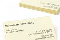Ivory Business Card Ct intended for Gartner Business Cards Template