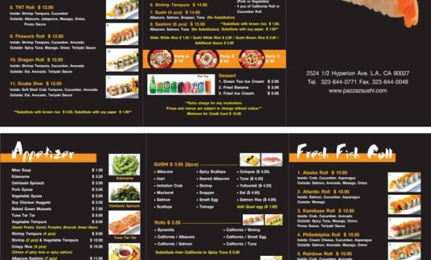Japanese Restaurant To Go Menu Design And Printing Wwwinprintla with regard to To Go Menu Template