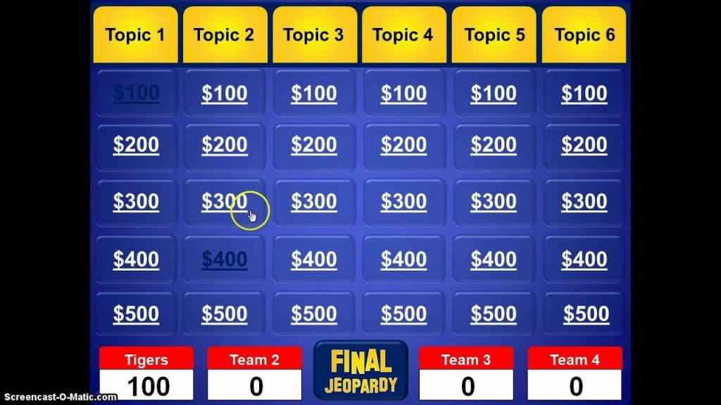 Jeopardy Powerpoint Template Youtube pertaining to Jeopardy Powerpoint ...