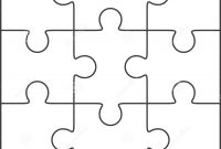 Jigsaw Puzzle Blank Template X Stock Illustration  Illustration with regard to Blank Jigsaw Piece Template