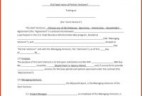 Joint Tenancy Agreement Template Free – Verypageco inside Free Simple Joint Venture Agreement Template