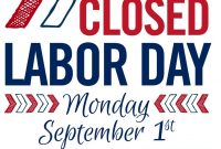 Labor Day Closed Signs Templates  Icardcmic intended for Business Closed Sign Template
