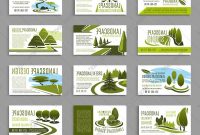 Landscape Design Studio Business Card Template Vector Landscaping with Landscaping Business Card Template