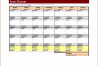 Large Weekly Menu Template Excel Meal Planner Templateweekly in Weekly Menu Template Word