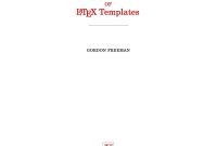 Latex Templates » Title Pages inside Latex Template For Report
