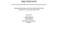 Latex Templates » Title Pages throughout Cover Page For Report Template